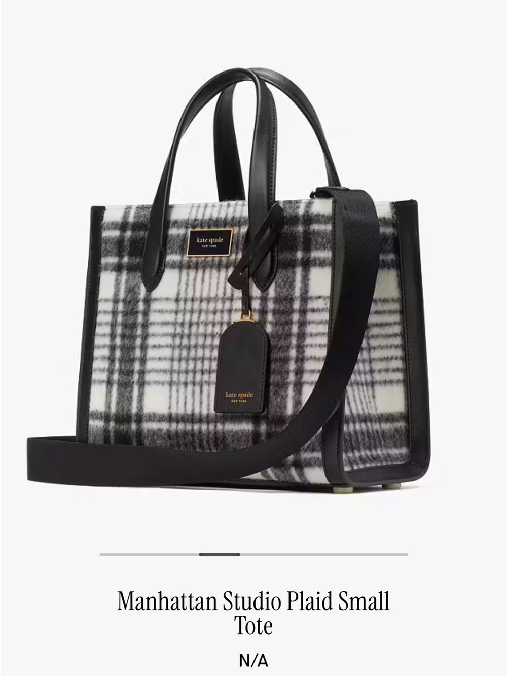 kate spade new york Manhattan Studio Plaid Fabric - Picture 2 of 10